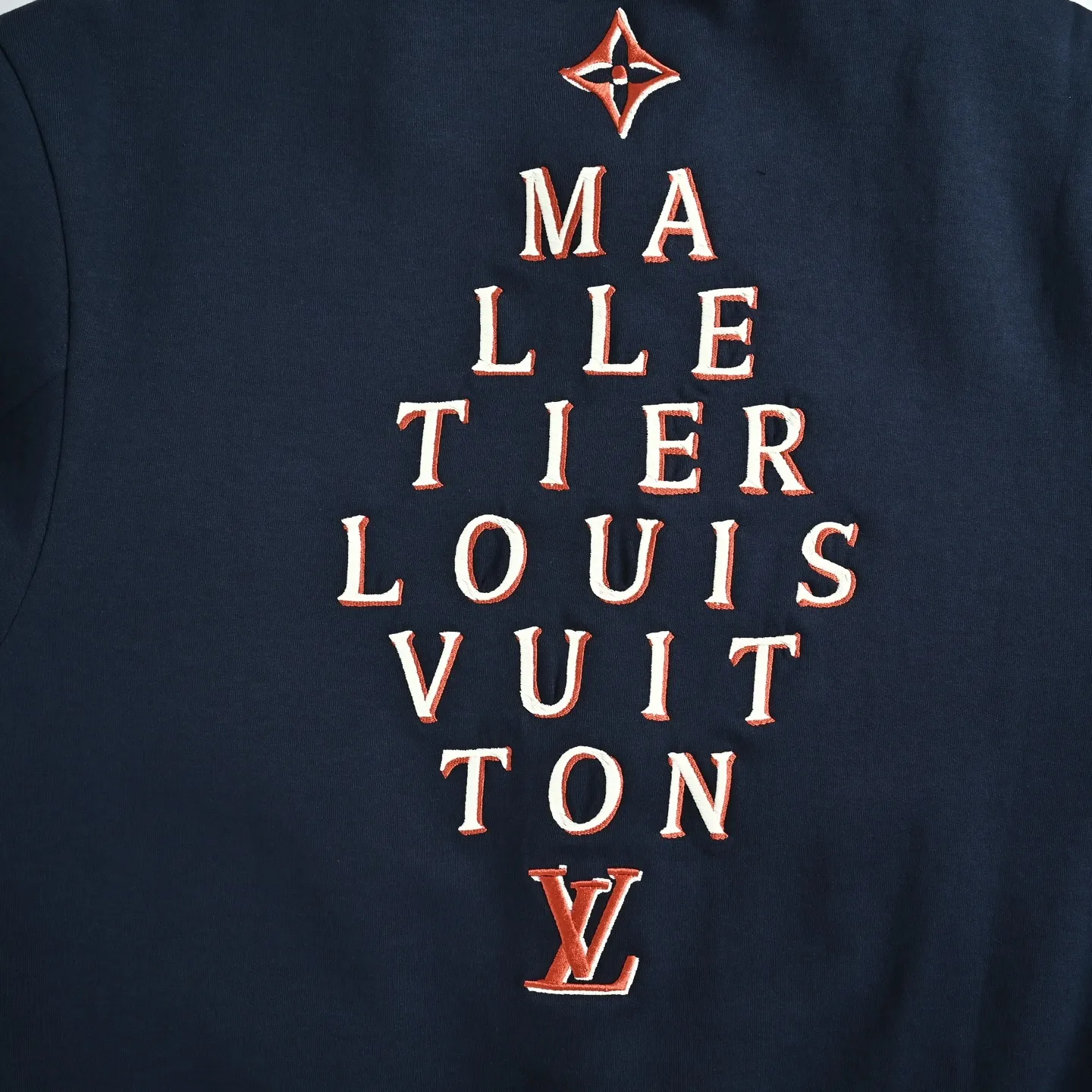 Louis Vuitton/Louis Vuitton 26Fw contrasting letter embroidered baseball jacket